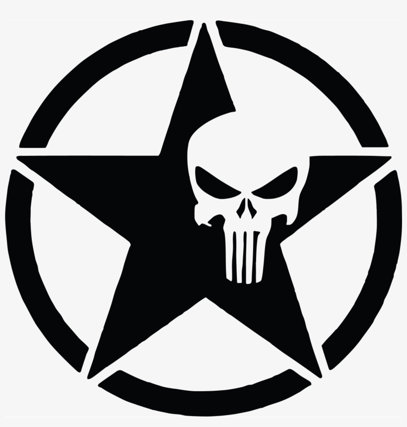 Appealing Punisher Skull Vector Photographs Distressed Star Free Transparent Png Download Pngkey