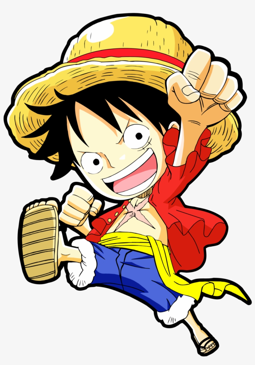 Download One Piece Render By Bloomsama On Deviantart Svg Transparent One Piece Luffy Chibi Free Transparent Png Download Pngkey