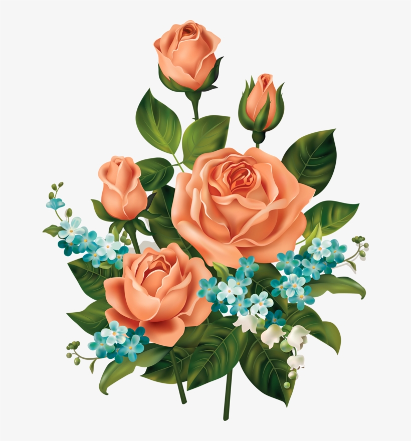 Фотки Vintage Flowers, Textile Painting, Fabric Painting, - Rose Images In Png - Free Transparent PNG Download - PNGkey