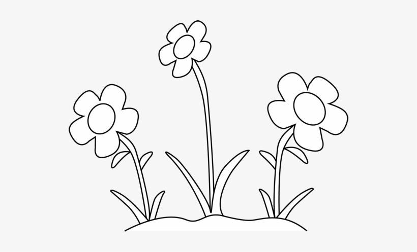 spring flower outline