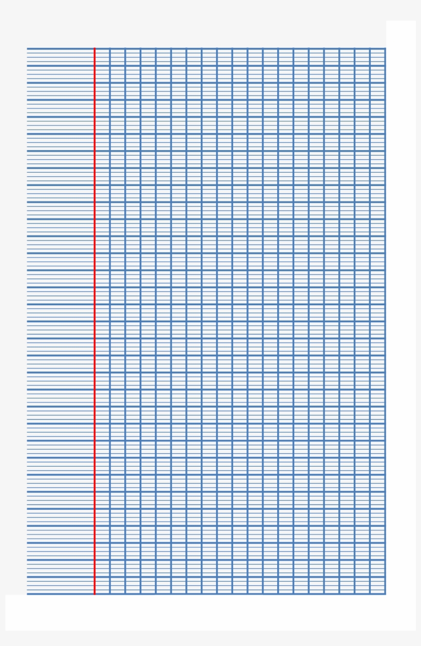 French Ruled Paper A4 Main Image - Guitar Do - Free Transparent PNG ...