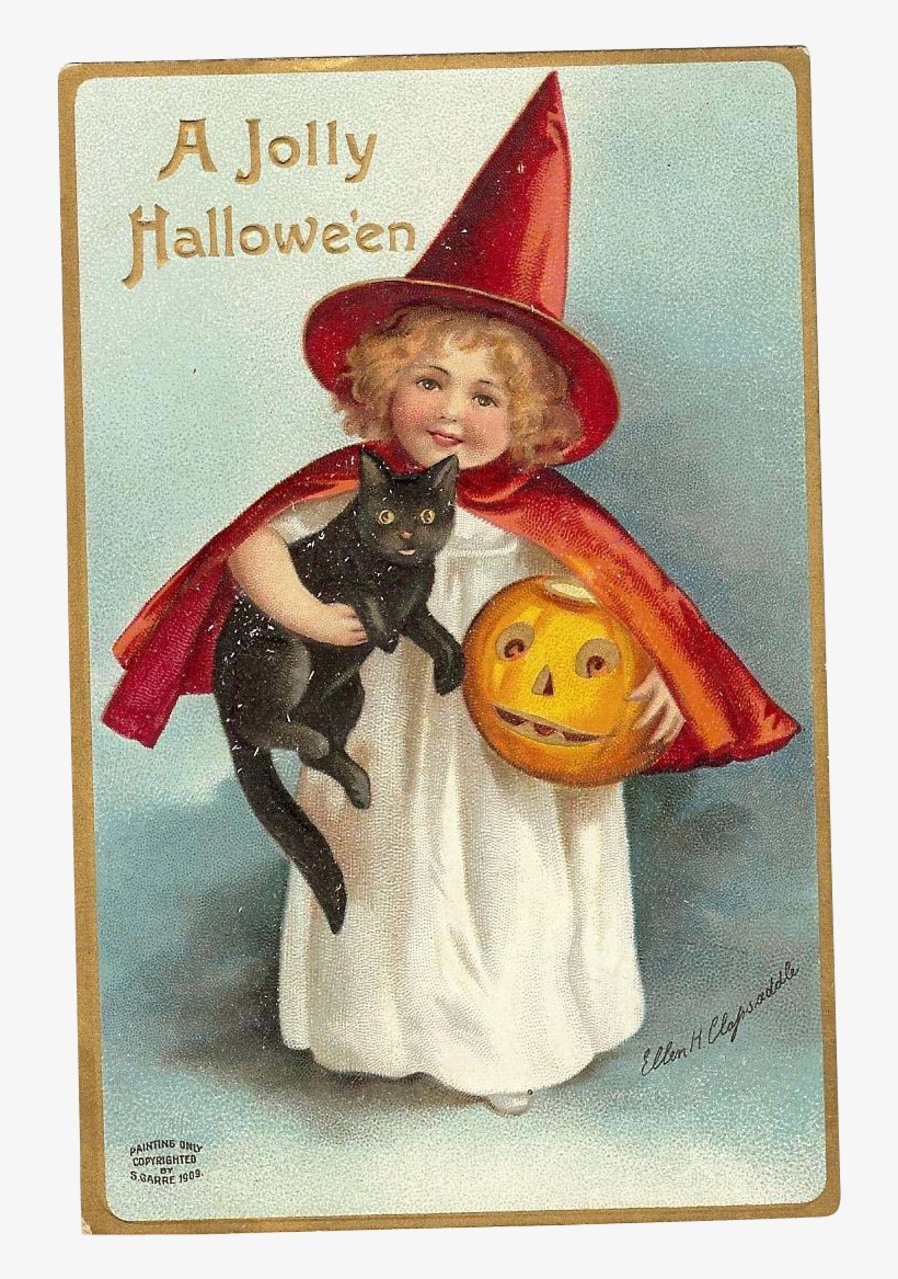 Signed Ellen Clapsaddle Vintage Halloween Postcard - Ellen H Clapsaddle ...