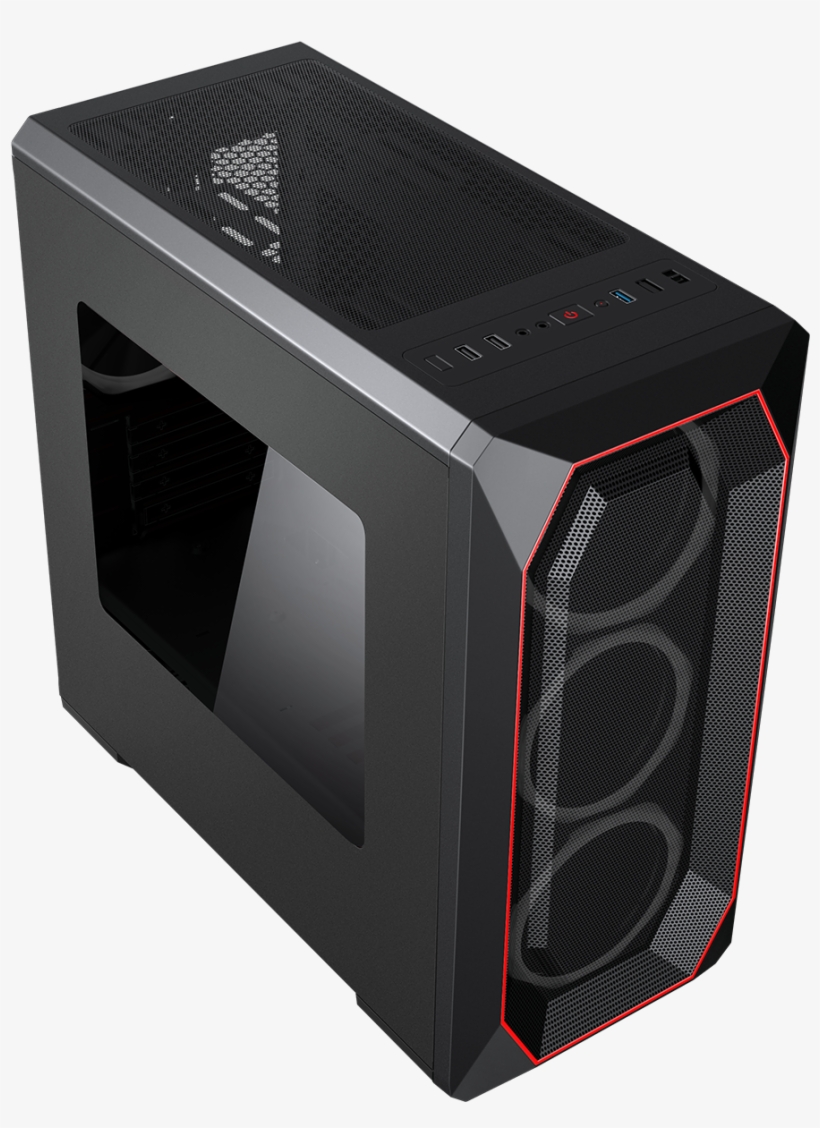 Game Max Kamikaze Pc Gaming Case With Window, transparent png #5571295