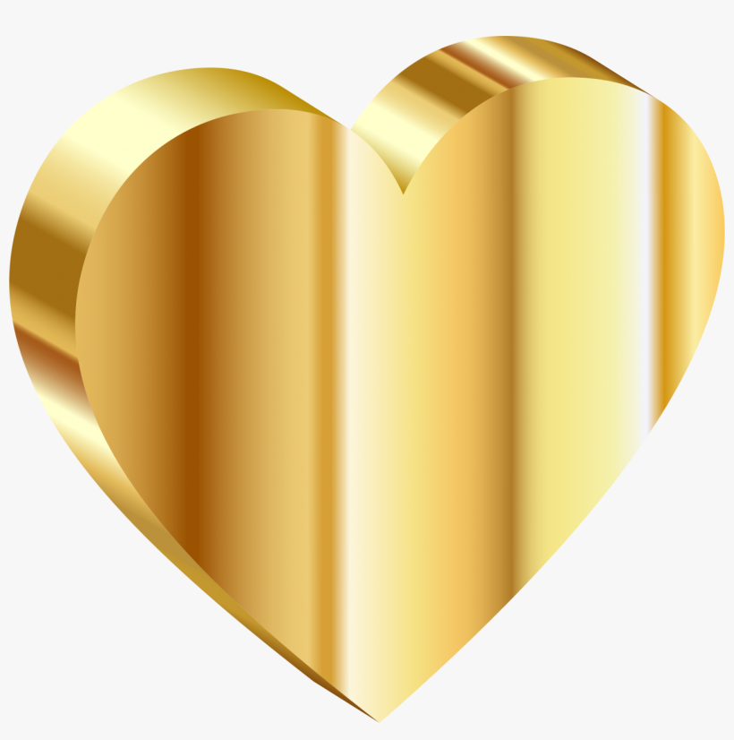 Free Png Gold Heart Png Images Transparent - Heart Of Gold Emoji, transparent png #569671