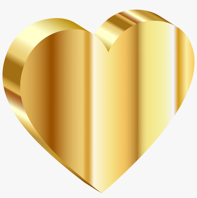 Free Png Gold Heart Png Images Transparent - Heart Of Gold Emoji - Free ...