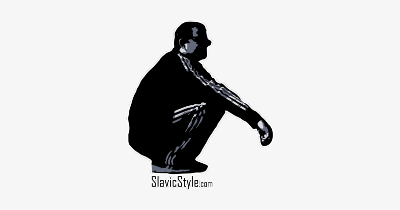 The Slavic Squat - Pocket Slav (without logo) Women's V-Neck