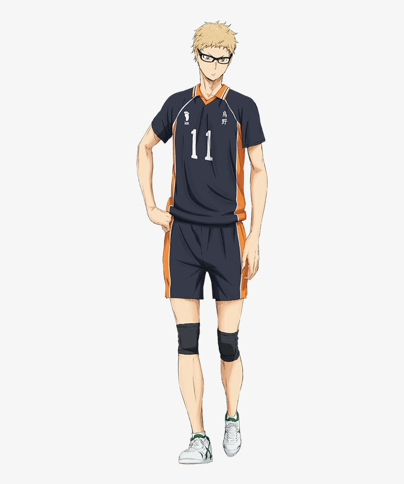 Haikyuu - Tsukishima Kei Full Body - Free Transparent PNG Download - PNGkey