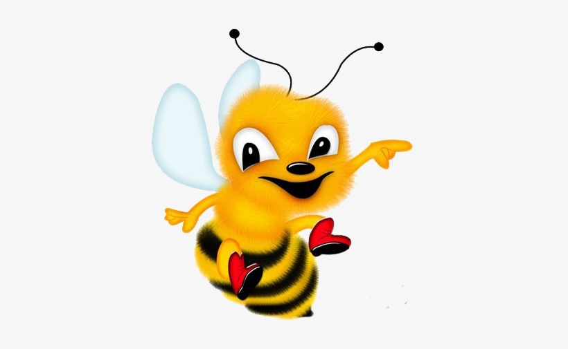 cute flying bee clipart