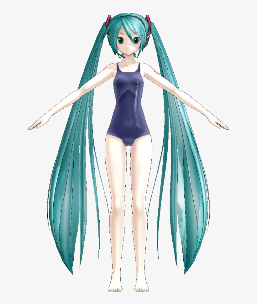 Miku Hatsune Swimsuit Png - Free Transparent PNG Download - PNGkey