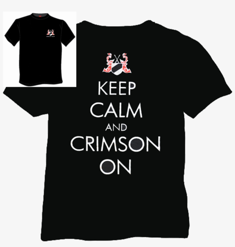 Crimson Crew Short Sleeve Black T Shirt - Black Short Sleeved T Shirt, transparent png #5763190