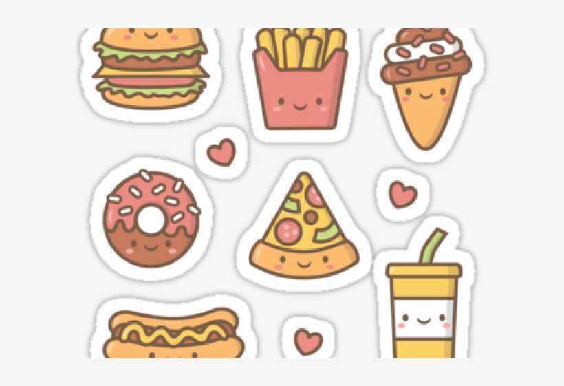 Cute Food Doodles - Free Transparent PNG Download - PNGkey