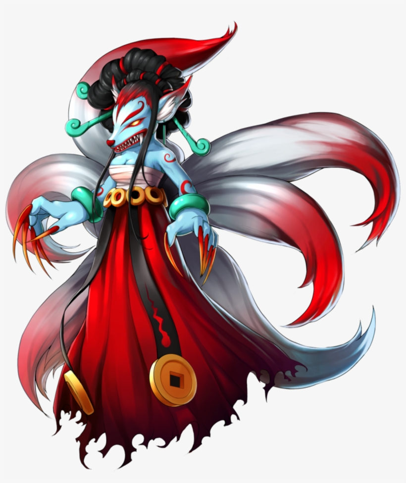 New Monster Nine Tailed Fox Hongryeon Illustration Free Transparent Png Download Pngkey - roblox nine tails