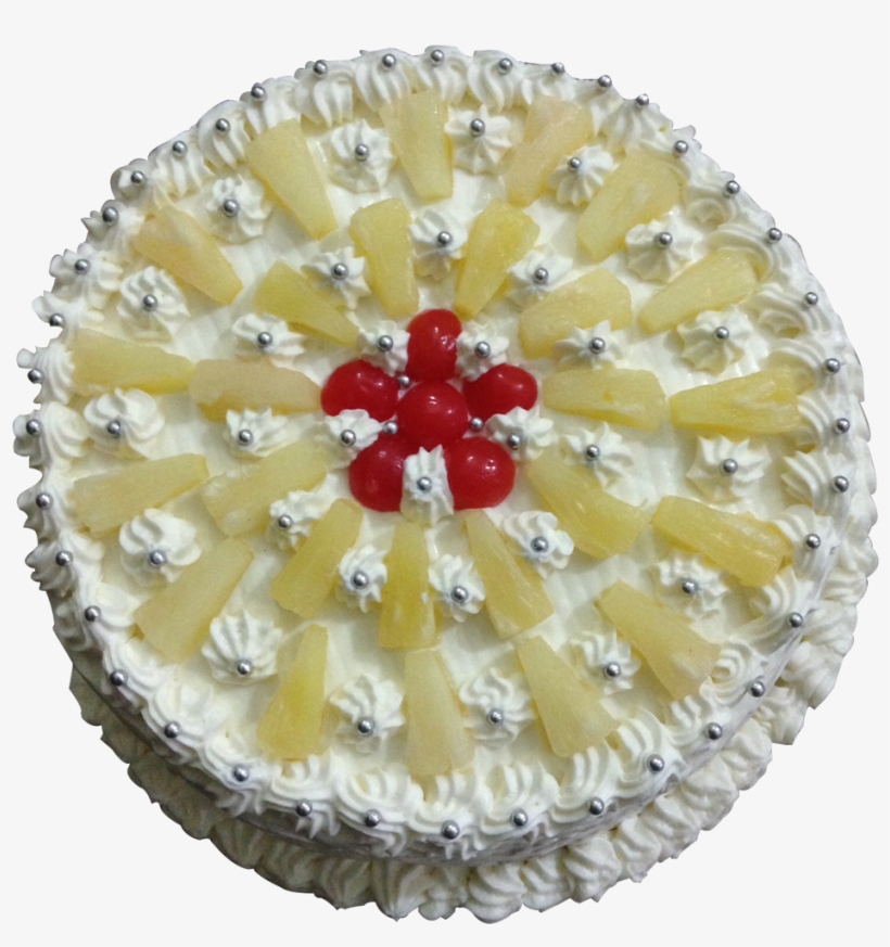Pineapple cake Birthday cake Cupcake Fruitcake Bakery, wedding cake, cream,  food png | PNGEgg