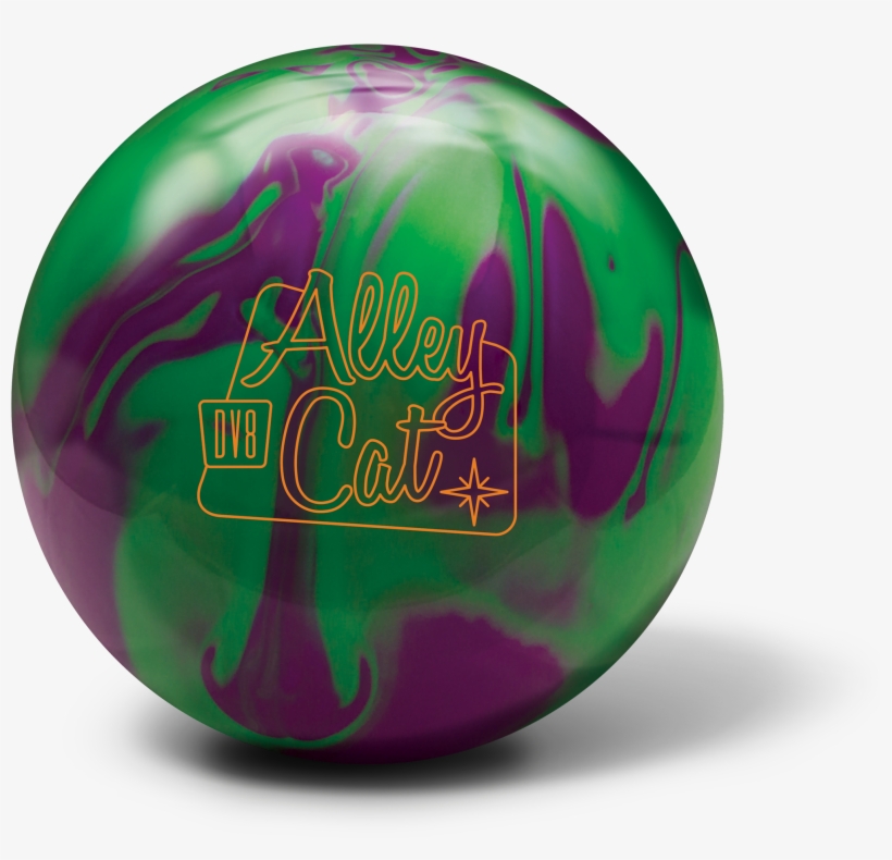 Dv8 Alley Cat Purple Green - Dv8 Alley Cat Bowling Ball- Purple/green (15lbs), transparent png #5862438
