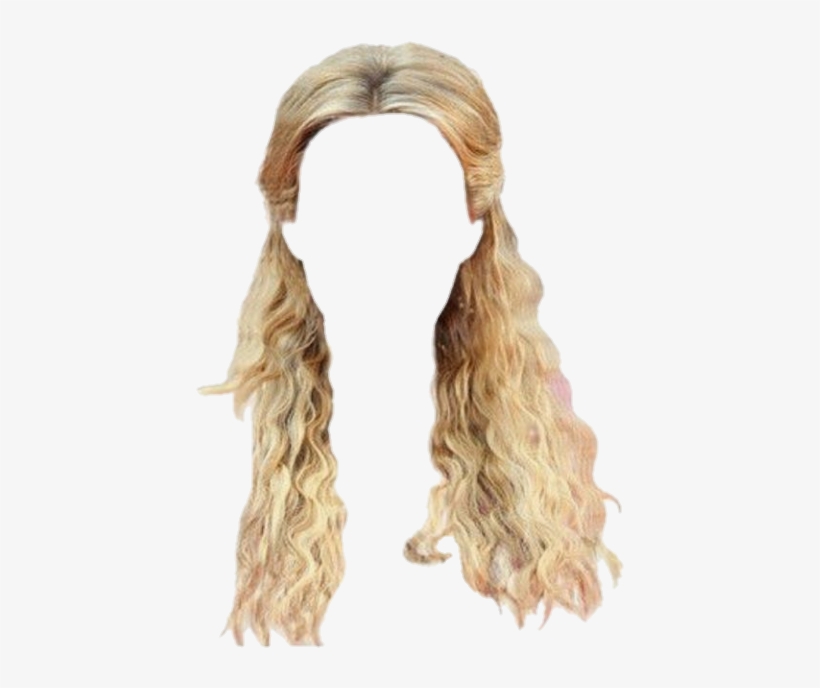 blonde wig transparent