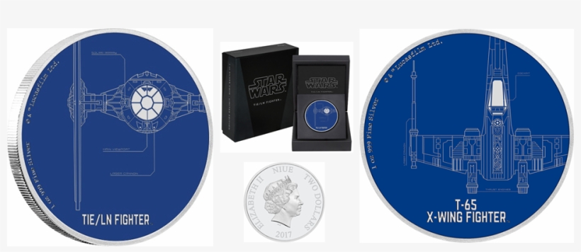 New Zealand Mint Have Added Two More Striking 1oz Silver - 2017 Star Wars Ships - T-65 X-wing Fighter 1oz Silver, transparent png #5887043