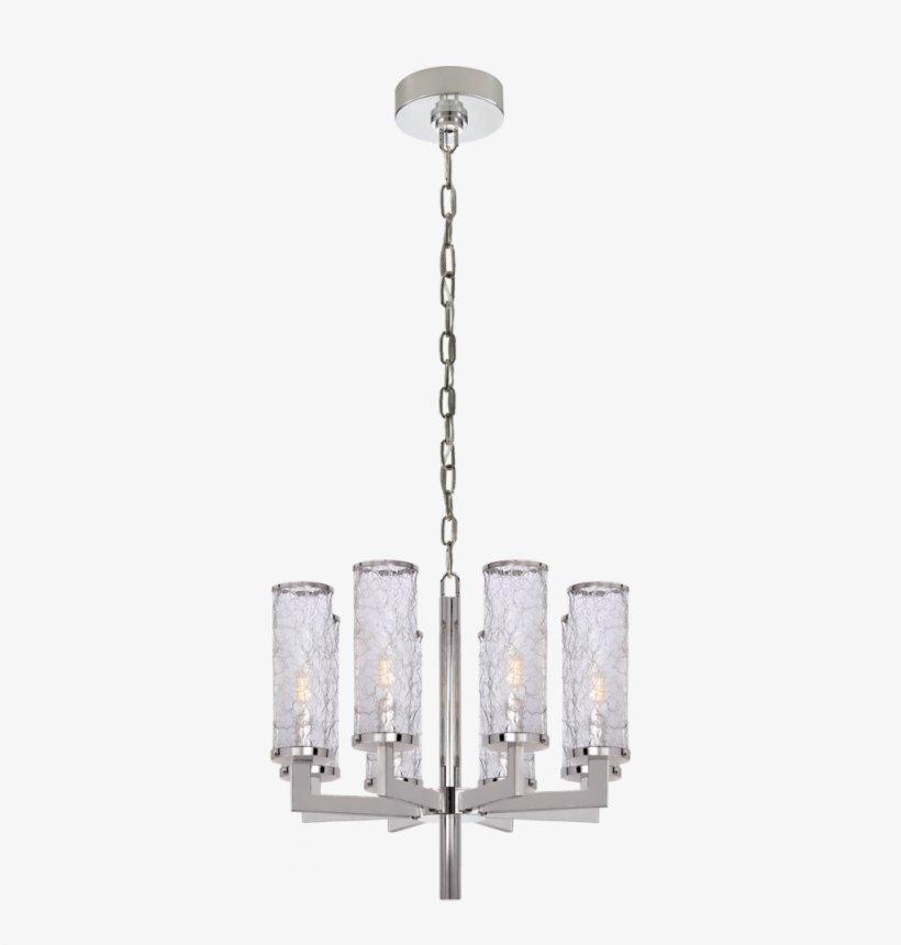 Liaison Single Tier Chandelier In Polished Nicke - Visual Comfort Kw5202pn-crg Polished Nickel Liaison, transparent png #5887768