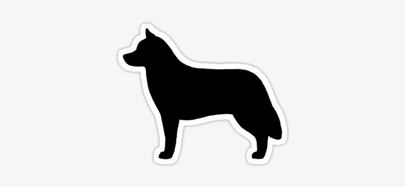 Download Siberian Husky Silhouette Waterproof Die-cut Sticker ...