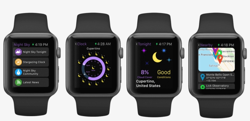 Night Sky For Ios Apple Watch Teaser - Apple Watch Sport 42mm Space ...