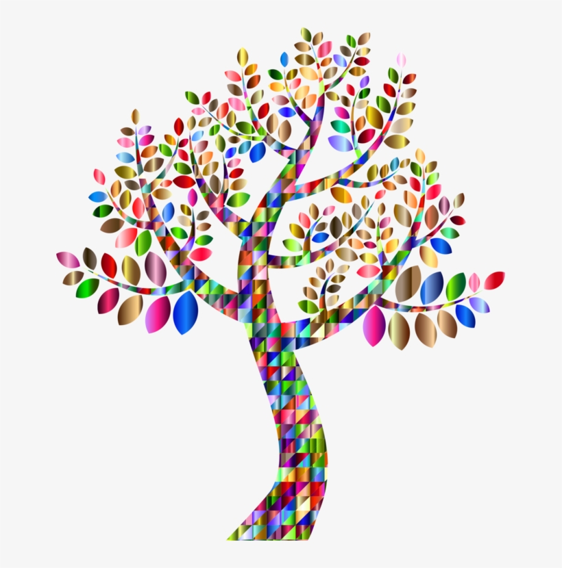 Colorful Family Tree Background