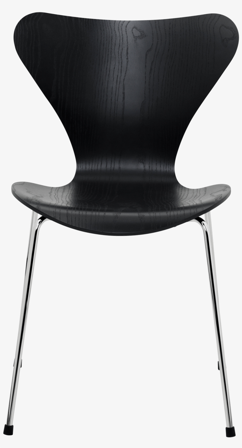 Series 7 Chair Arne Jacobsen Coloured Ash Black - Fritz Hansen Series 7 Chair By Arne Jacobsen, transparent png #61536