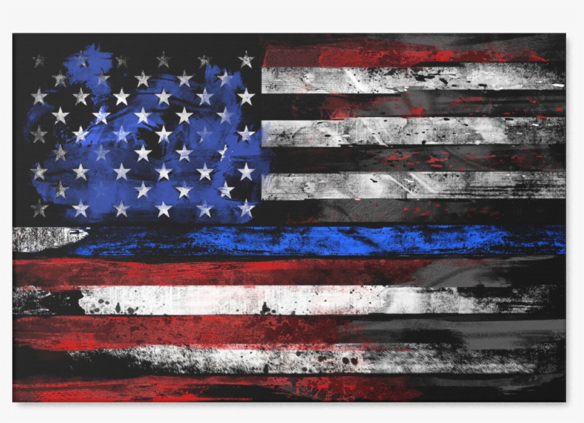 Blue Line Flag Png - Flag Of The United States, transparent png #63720