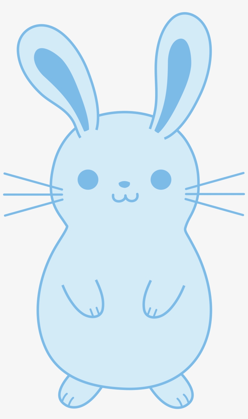 pink bunny and blue bunny cartoon