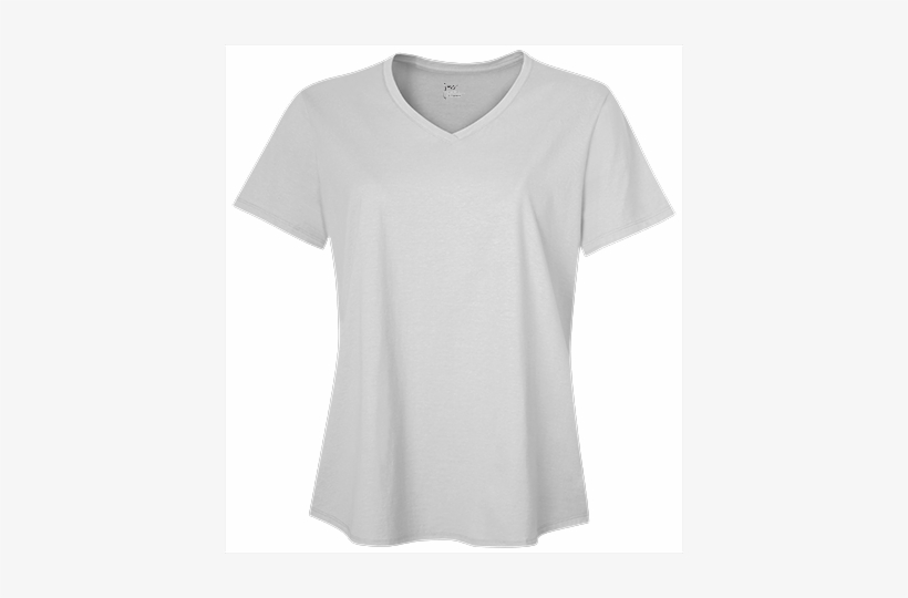 Jms30 Women's Jms ® V Neck T Shirt - Women's White T Shirt Transparent ...