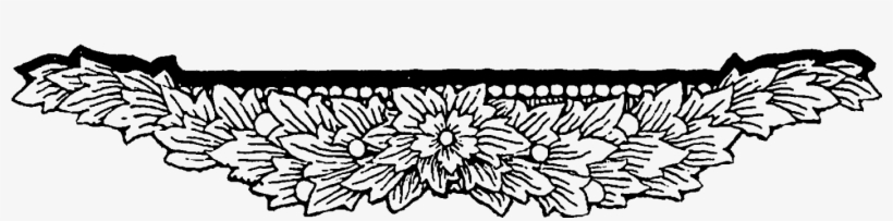 Digital Floral Border Downloads - Vintage Flowers Border Design Png, transparent png #602750
