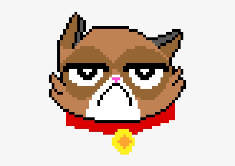 Norma2D on X: Quick Grumpy Cat sketch for today's @Pixel_Dailies theme  #fur. #pixel_dailies  / X