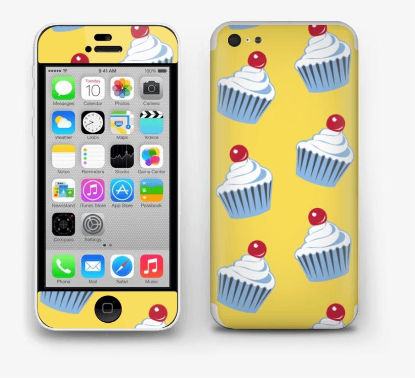 Cute Small Cupcakes Skin Iphone 5c - Iphone 4s Vs Iphone 8, transparent png #6048591