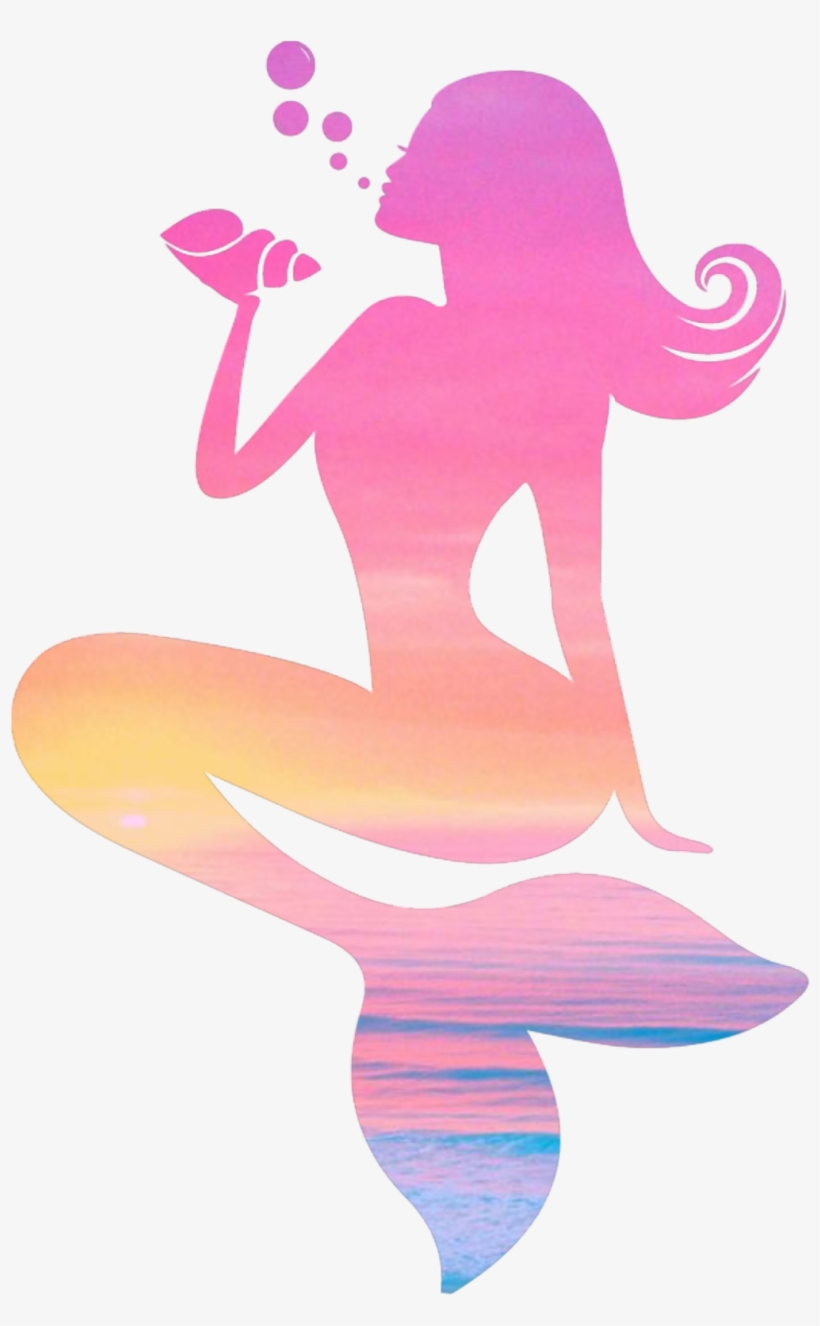 Mermaid Clipart Siren - Mermaid On Sea Shell - Free Transparent PNG