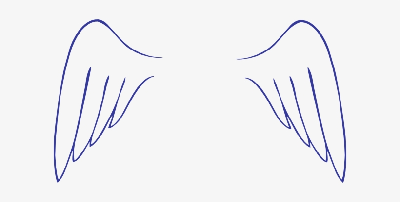28 Collection Of Angel Wings Png Clipart - Simple Angel Wings Drawing ...