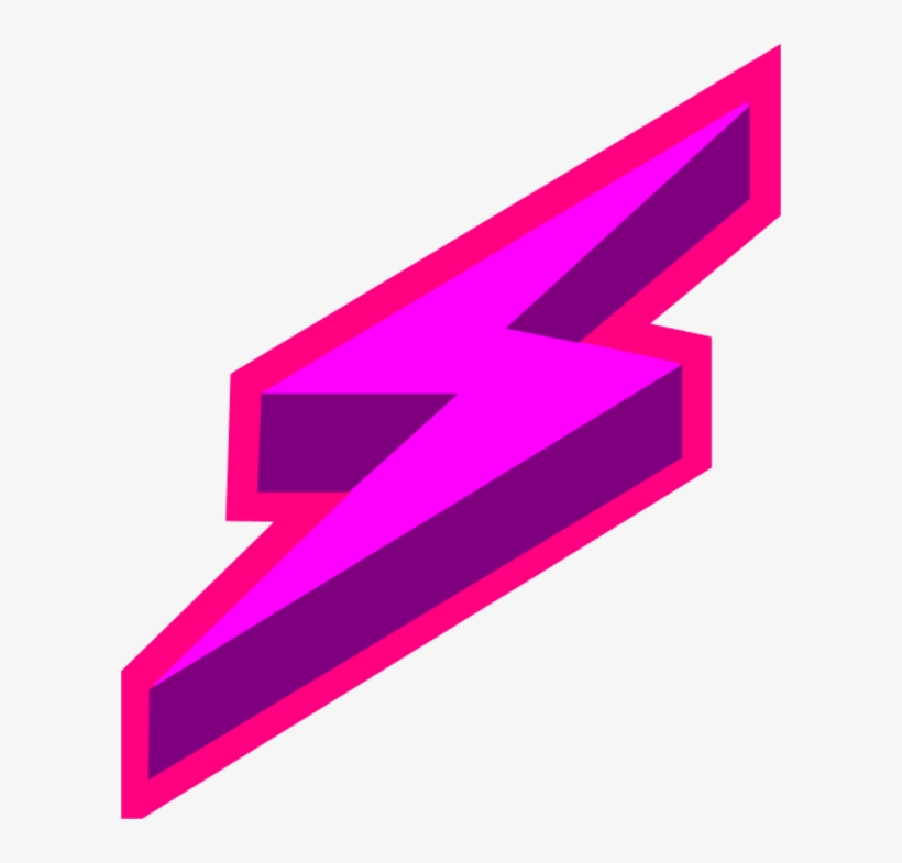 Red Lightning Bolt Png Download - Pink Lightning Bolt Png - Free  Transparent PNG Download - PNGkey