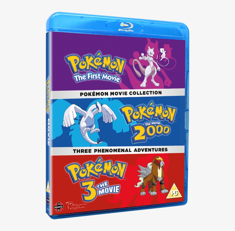 Pokemon Movie Collection - Pokemon Movie 1-3 Collection Blu-ray, transparent png #6189407