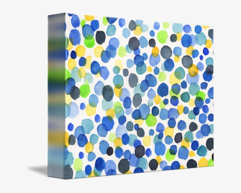 "happy Dots In Watercolor Abstract Art Baby Room - Watercolor Painting, transparent png #622269