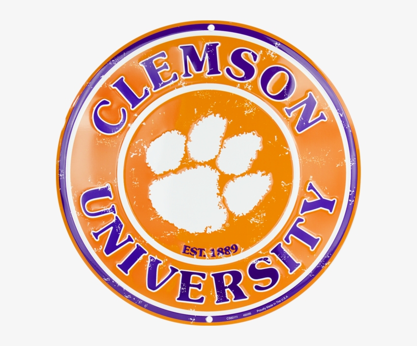 Clemson Tigers Circle Sign Clemson Signs Free