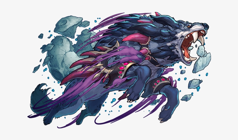 Split Fenrir Viz 神 狩 の 魔 狼 フェンリル Free Transparent Png Download Pngkey