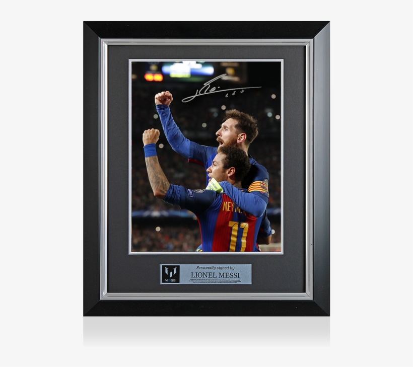 Lionel Messi Official Signed And Framed Barcelona Photo - Free ...