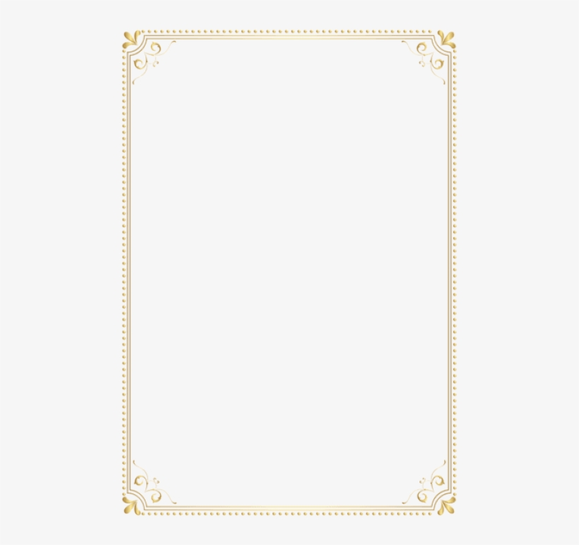 Download Gold Border Frame Clipart Png Photo - Gold Border For Word ...