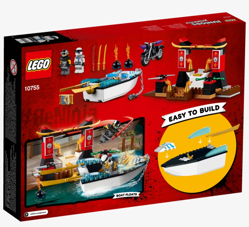 Juniors 10755 Ninja Boat Pursuit ,, , Large - Lego, transparent png #6330640