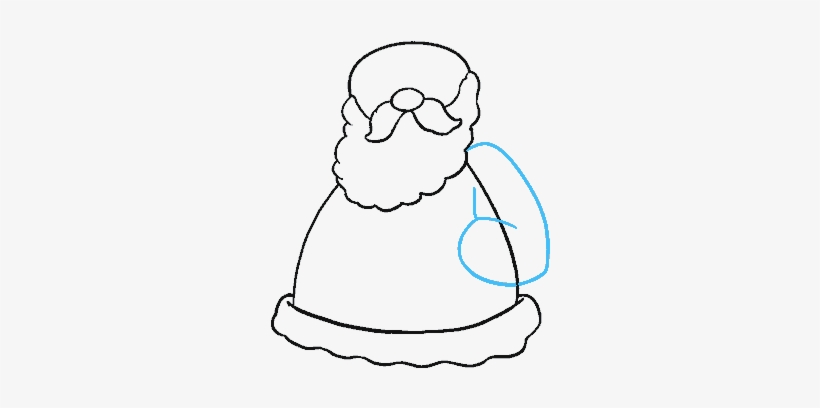 easy santa drawing step by step