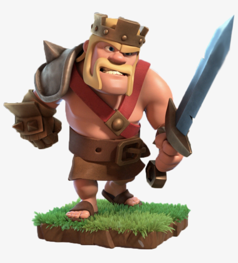 Barbare Clash Of Clans Png - Clash Of Clans Barbarian King - Free ...