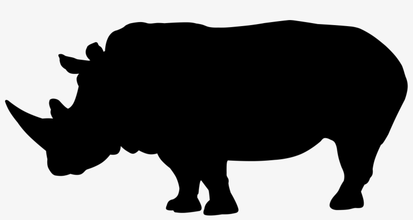 Download Rhino Head Silhouette At Getdrawings Rhino Svg Free Transparent Png Download Pngkey