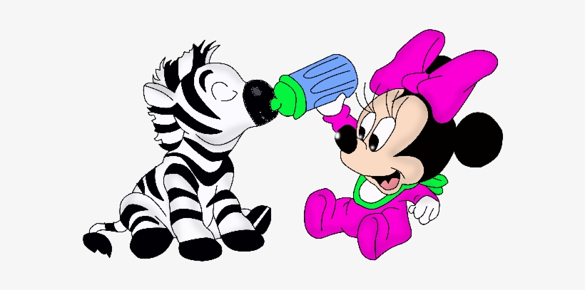 Baby Minnie Mouse Minnie Com Zebra Pintada Em Tecido Free Transparent Png Download Pngkey