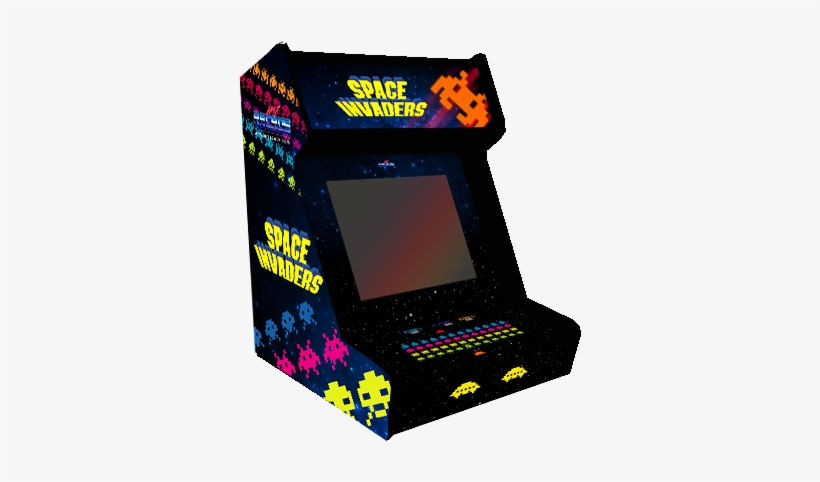 Space Invaders Bartop - Video Game Arcade Cabinet, transparent png #6455528