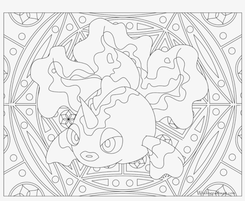 Adult Pokemon Coloring Page Goldeen - Free Transparent PNG Download ...