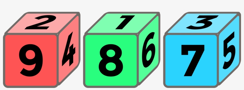 nontransitive dice 3 clipart