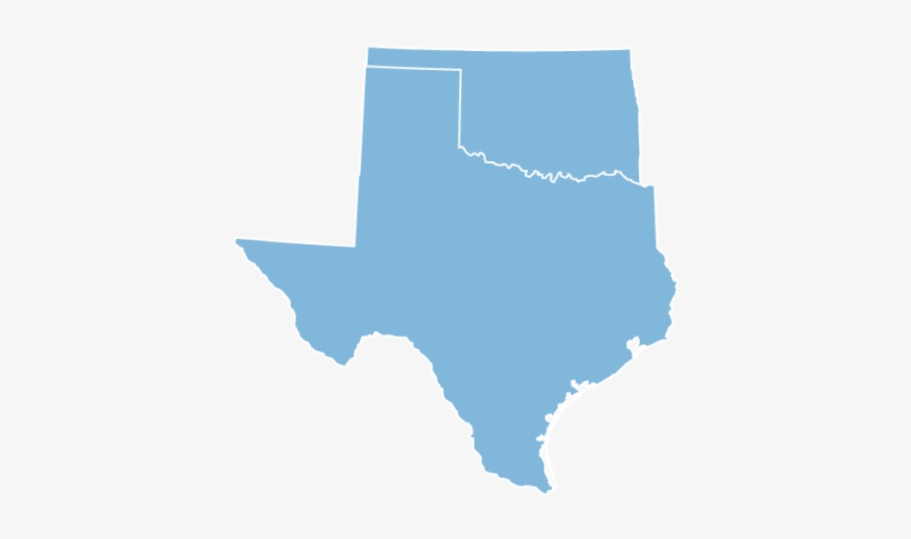 Map Of Oklahoma And Texas Oklahoma And Texas - Texas Map Black And White - Free Transparent Png  Download - Pngkey