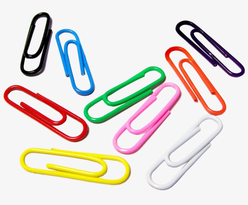 Share This Image - Colorful Paperclips Png, transparent png #663693